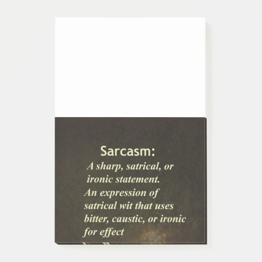 Sarcasm Post-it® Notes (Voorkant)