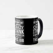 Sarcasm Quote ik ben natuurlijk de baas. Magische Mok (Voorkant rechts)