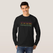 Sarcasm Quote Written In Periodic Table Elements T-shirt (Voorkant volledig)