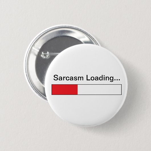 Sarcasm Ronde Button 5,7 Cm (Voorkant /achterkant)