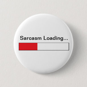 Sarcasm Ronde Button 5,7 Cm