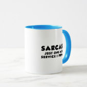 Sarcasm Service Coffee-Mok Mok (Voorkant rechts)