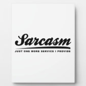 Sarcasm Service Fotoplaat (Voorkant)