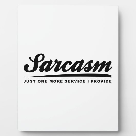 Sarcasm Service Fotoplaat (Voorkant)