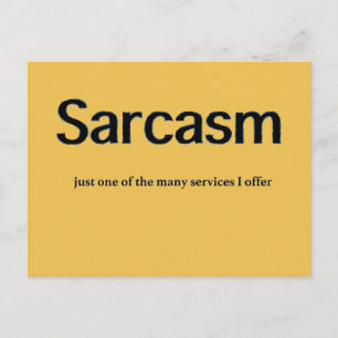 Sarcasm Services Briefkaart