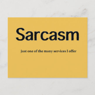 Sarcasm Services Briefkaart
