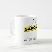 Sarcasm - slechts één service die ik bied koffiemok (Voorkant links)
