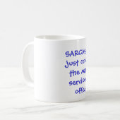 SARCASM... slechts één van de vele diensten die ik Koffiemok (Voorkant links)