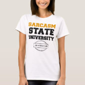 Sarcasm State Bella+Canvas Boxy Crop Top T-Shirt (Voorkant)