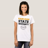 Sarcasm State Bella+Canvas Boxy Crop Top T-Shirt (Voorkant volledig)
