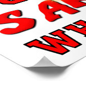 Sarcasm Super Power Funny Poster (Hoek)