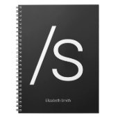 Sarcasm symbool voorwaartse schuine streep notitieboek (Voorkant)