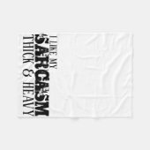 Sarcasm Thick & Heavy Fleece Deken (Voorkant (Horizontaal))