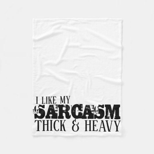 Sarcasm Thick & Heavy Fleece Deken (Voorkant)