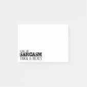 Sarcasm Thick & Heavy Post-it® Notes (Voorkant)