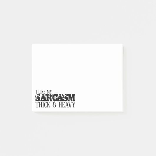 Sarcasm Thick & Heavy Post-it® Notes (Voorkant)