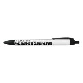 Sarcasm Thick & Heavy Zwarte Inkt Pen (Bovenkant)