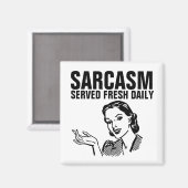 SARCASM VERS DAGELIJKS, 50'S HUISWIFE MAGNET (Voorkant / Achterkant)