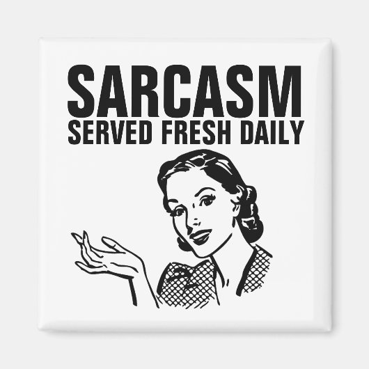 SARCASM VERS DAGELIJKS, 50'S HUISWIFE MAGNET (Voorkant)