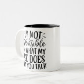 Sarcasm & Wit Coffee Mug Tweekleurige Koffiemok (Voorkant links)