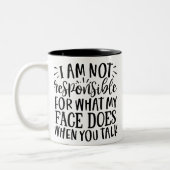 Sarcasm & Wit Coffee Mug Tweekleurige Koffiemok (Links)