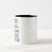 Sarcasm & Wit Coffee Mug Tweekleurige Koffiemok (Center)