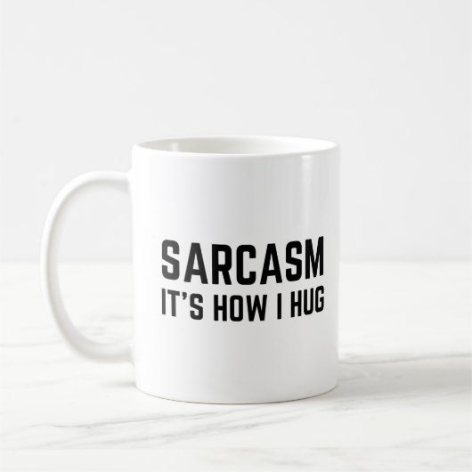 Sarcasm Zo knuffel ik. Koffiemok (Links)