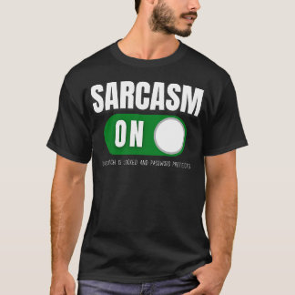Sarcasme aan t-shirt