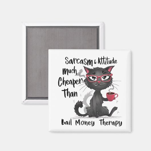 Sarcasme & Attitude Grappig Cateigenaar Geschenk  Magneet (Voorkant / Achterkant)