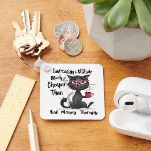 Sarcasme & Attitude Grappig Cateigenaar Geschenk Sleutelhanger