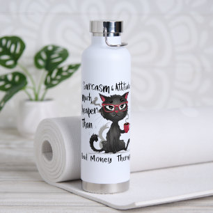 Sarcasme & Attitude Grappig Cateigenaar Geschenk Waterfles