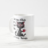 Sarcasme & Attitude Grappig Geschenk voor Kattenli Koffiemok (Voorkant links)