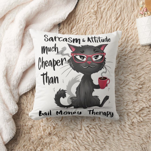 Sarcasme & Attitude Grappig Geschenk voor Kattenli Kussen (Deken)