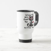 Sarcasme & Attitude Grappig Geschenk voor Kattenli Reisbeker (Voorkant rechts)