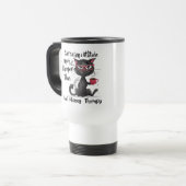 Sarcasme & Attitude Grappig Geschenk voor Kattenli Reisbeker (Voorkant links)