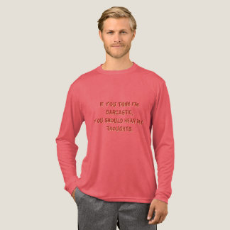 “Sarcasme” Basic Tri-Blend T-shirt voor heren