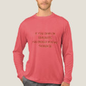 “Sarcasme” Basic Tri-Blend T-shirt voor heren (Voorkant volledig)