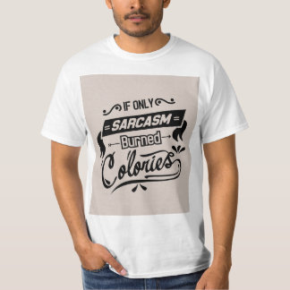 Sarcasme Brandt Calorieën Mannen T-Shirt - Grappig