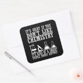 Sarcasme chemie grappige scheikundige citaten vierkante sticker (Envelop)
