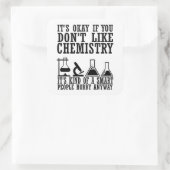 Sarcasme chemie grappige scheikundige citaten vierkante sticker (Tas)