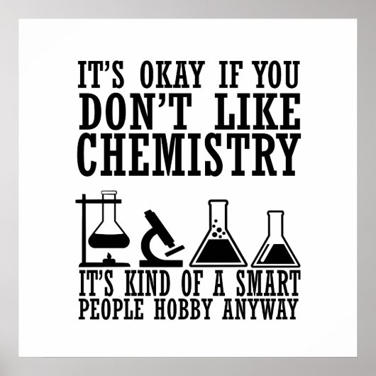 sarcasme chemie poster (Voorkant)