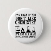 sarcasme chemie ronde button 5,7 cm (Voorkant)