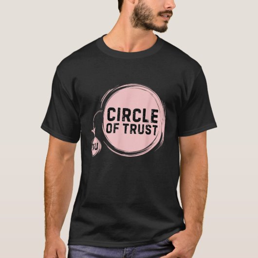 Sarcasme Cirkel van Vertrouwen Grappig T-shirt (Voorkant)