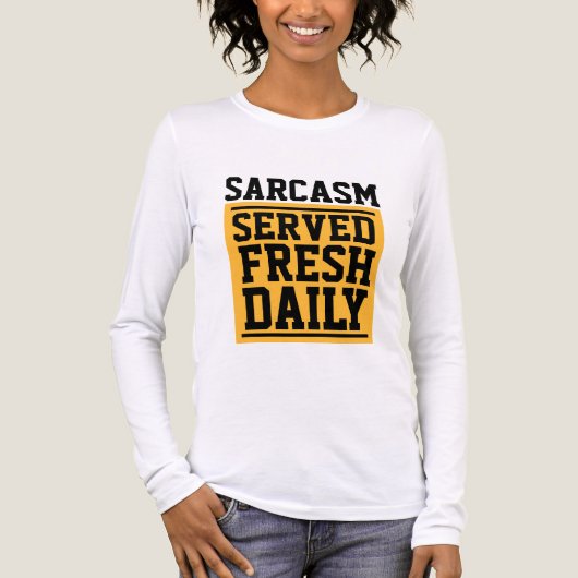 SARCASME DAGELIJKS VERS T-Shirt (Voorkant volledig)