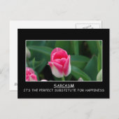 Sarcasme: de perfecte vervanger voor geluk briefkaart (Voorkant / Achterkant)