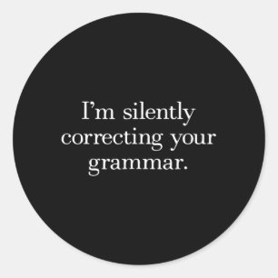 Sarcasme Engels Ronde Sticker