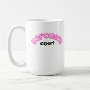 Sarcasme Expert Funny Coffee Mok Witty & Sassy G