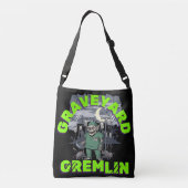 Sarcasme Graveyard Gremlin - Zombie Night Shift Me Crossbody Tas (Achterkant)