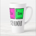 Sarcasme hoofdbestanddelen van Humor Science Latte Latte Mok<br><div class="desc">Maakt een geweldig cadeau voor iedereen die houdt van chemie bij elke gelegenheid zoals Verjaardag,  Jubileum,  Thanksgiving,  Moederdag,  Vaderdag en Kerstmis.</div>