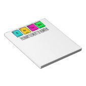 Sarcasme hoofdbestanddelen van Humor Science Latte Notitieblok (Schuin)